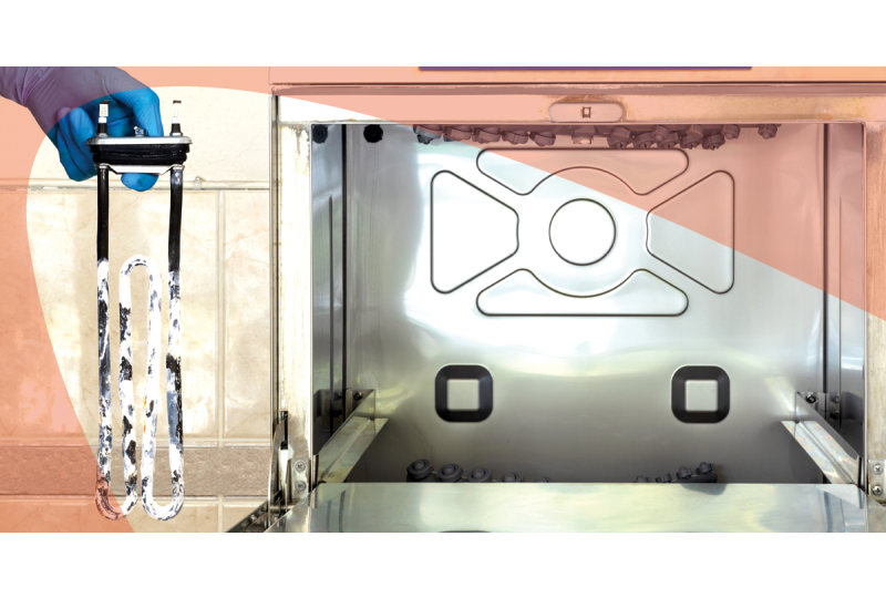 dishwasher service removing scale buildup