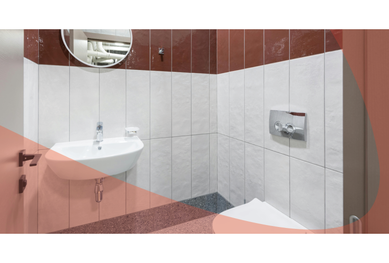 Clean public washroom