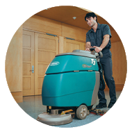 Product Floor Care Circle Crop With White