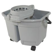 Product Divided Mop Bucket & Wringer - Grey 14L