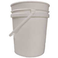 Product Plastic White Pail - 18.9L
