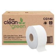 Product Swish Clean & Green® Jumbo Bath Tissue - White 2-Ply 12x1000'