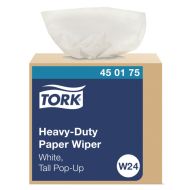 Product Tork® W24 Pop-up Box Heavy-Duty Paper Wiper - White 90 Sheets