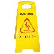 Product Safety Caution/Attention Floor Sign - Yellow 12"x24"