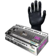 Product Ronco Octopus Grip Nitrile Gloves - Black 8mil 50/BX