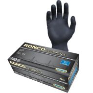 Product Ronco Sentron™ 4 Nitrile Examination Glove - Black 4mil 100/BX