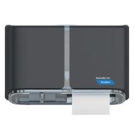 Product Cascades Pro Tandem® High-Capacity Toilet Paper Dispenser - Dark Grey