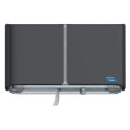 Product Cascades PRO Tandem® Jumbo Double-Roll Toilet Paper Dispenser - Dark Grey