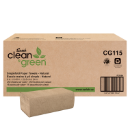 Product Swish Clean & Green® Singlefold Paper Towels - Natural 1-Ply 16x250 Sheets