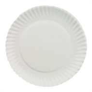 Product Economy Paper Plates - White 6" 1000/CS