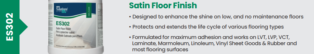 Enviro-Solutions® Satin Floor Finish - 3.78L