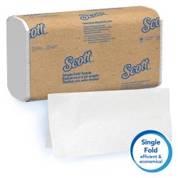 Scott® Essential Single-Fold Towels - White 16x250 Sheets
