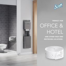 Scott® Coreless Jumbo Roll Toilet Paper - White 2-Ply 12x1150'