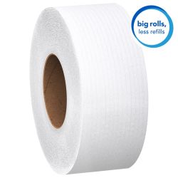 Scott® Essential Jumbo Roll Toilet Paper - White 1-Ply 12x2000’