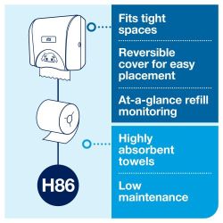 Tork® H86 Hand Towel Roll - Natural Tan 1-Ply 12x425’