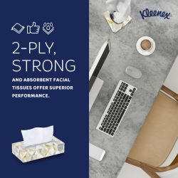 Kleenex® Professional Flat-Box Facial Tissue - White 2-Ply 48x125 Sheets
