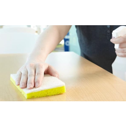 Light Duty Scouring Sponge - White/Yellow