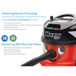 NaceCare Henry Dry Canister Vacuum w/ AST2 Kit