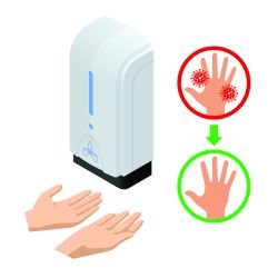 Enviro-Solutions® Touch-Free Hand Care Dispenser - Black 1.25L