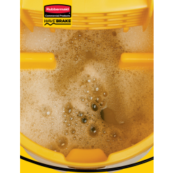 WaveBrake® Bucket & Down-Press Wringer - Yellow 35qt