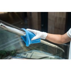 Microfibre Glass Cleaning Cloth - Blue 16