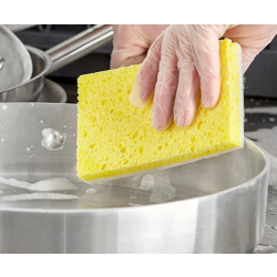 Light Duty Scouring Sponge - White/Yellow