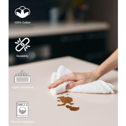 All Purpose Terry Towel - White - B Quality - 10lb Box