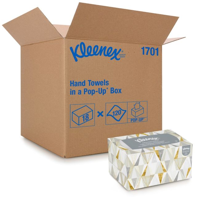 Product Kleenex® Pop-Up Box Folded Hand Towels - White 18x120 Sheets