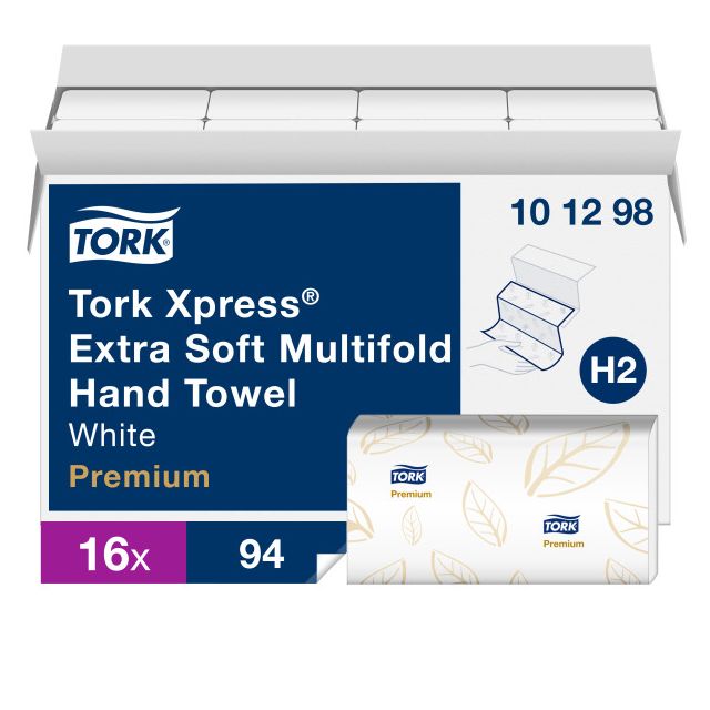 Product Tork® Xpress H2 Soft Multifold Hand Towel - White 16x94 Sheets