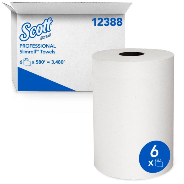 Product Scott® Slimroll* Towels - White 6x580'