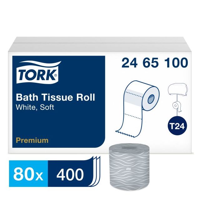 Product Tork® T24 Premium Soft Bath Tissue - White 2-Ply 80x400 Sheets
