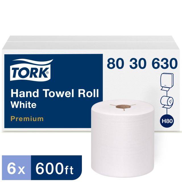 Product Tork® H80 Hand Towel Roll - White 1-Ply 6x600’
