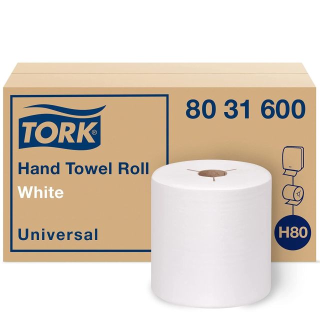 Product Tork® H80 Hand Towel Roll - White 1-Ply 6x630’