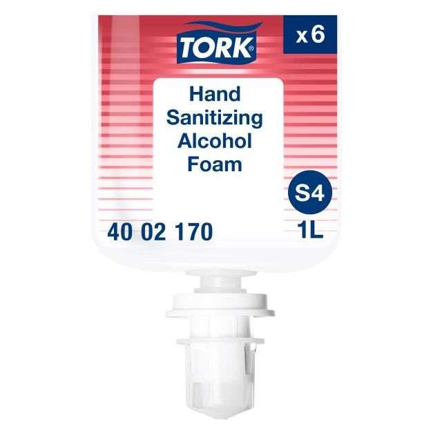 Product Tork® S4 Alcohol Foam Hand Sanitizer - 6x1000mL