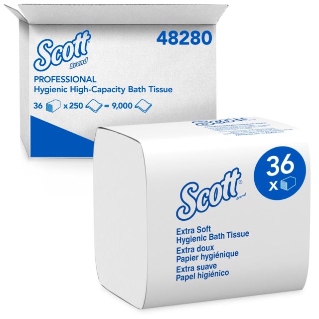 Product Scott® Hygienic Folded Toilet Tissue - White 2-Ply 36x250 Sheets