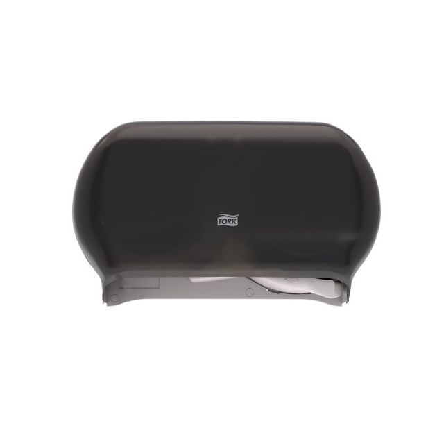 Product Tork® T24 Twin Horizontal Toilet Paper Dispenser - Smoke