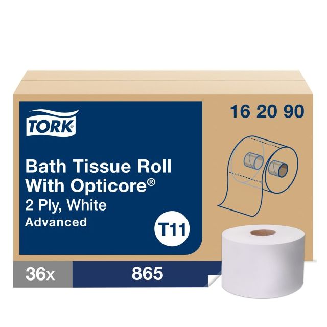 Product Tork OptiCore® T11 Premium Toilet Paper - White 2-Ply 36x800 Sheets