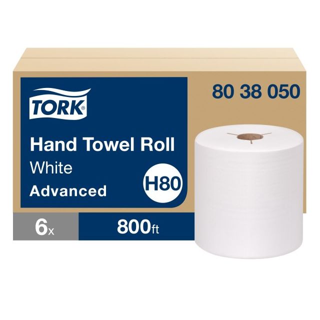 Product Tork® H80 Advanced Hand Towel Roll - White 1-Ply 6x800'