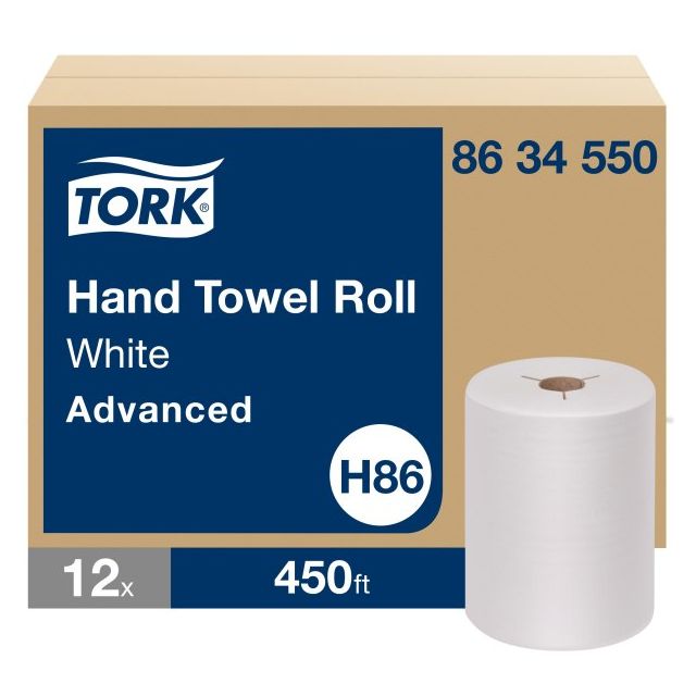 Product Tork® H86 Hand Towel Roll - White 1-Ply 12x450'