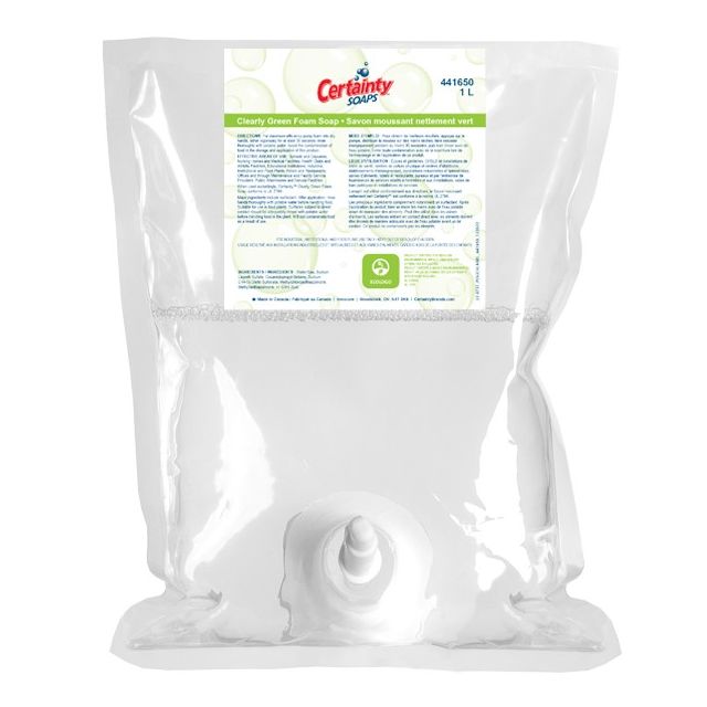 Product Certainty™ Clearly Green Foaming Hand Wash - 4x1000mL
