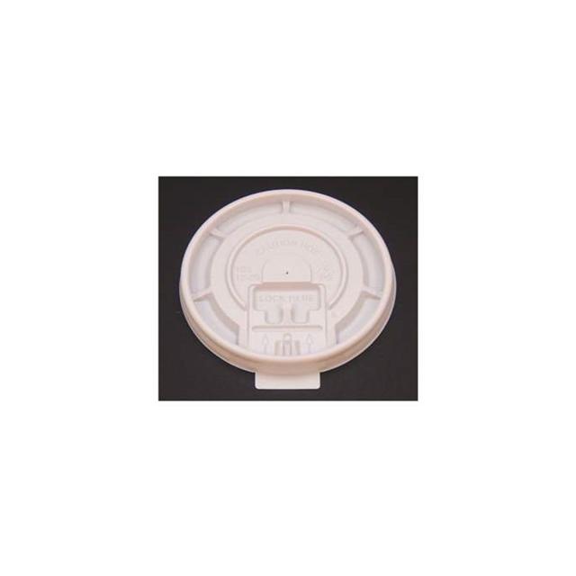 Product Flat Cup Lid - White 10-24oz 1000/CS