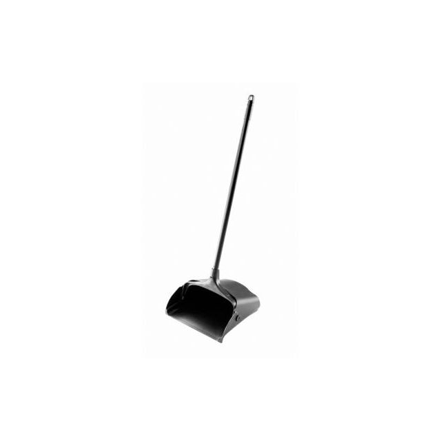 Product Lobby Pro® Dust Pan w/ Long Handle - Black