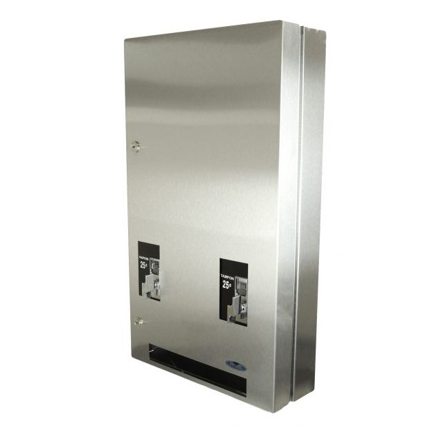 Product Frost® Napkin & Tampon Coin Dispenser - Stainless Steel