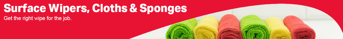 Product Surface Wipers Cloths and Sponges Banner